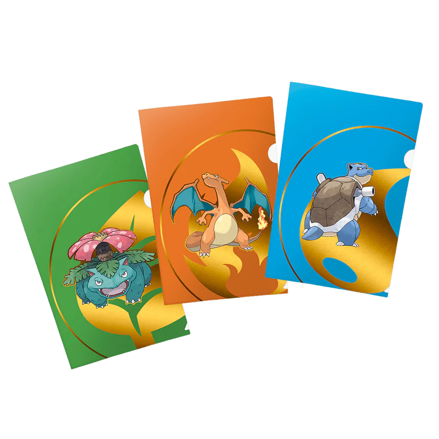 Ultra Pro - 3-pack Tournament Folio Pokémon - Dracaufeu, Tortank et Florizarre