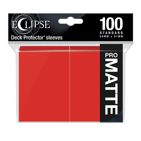 Sleeves Ultra Pro Éclipse Rouge Matte Standard x100