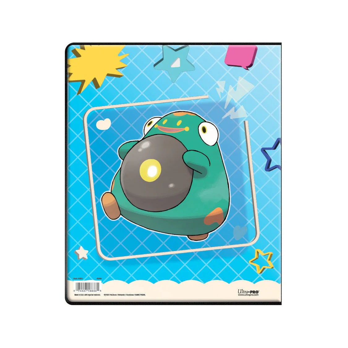Portfolio A4 Pokémon Iono et Ampibidou - 9 cases