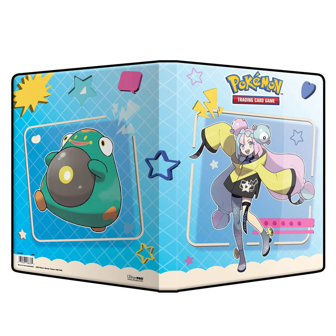 Portfolio A4 Pokémon Iono et Ampibidou - 9 cases