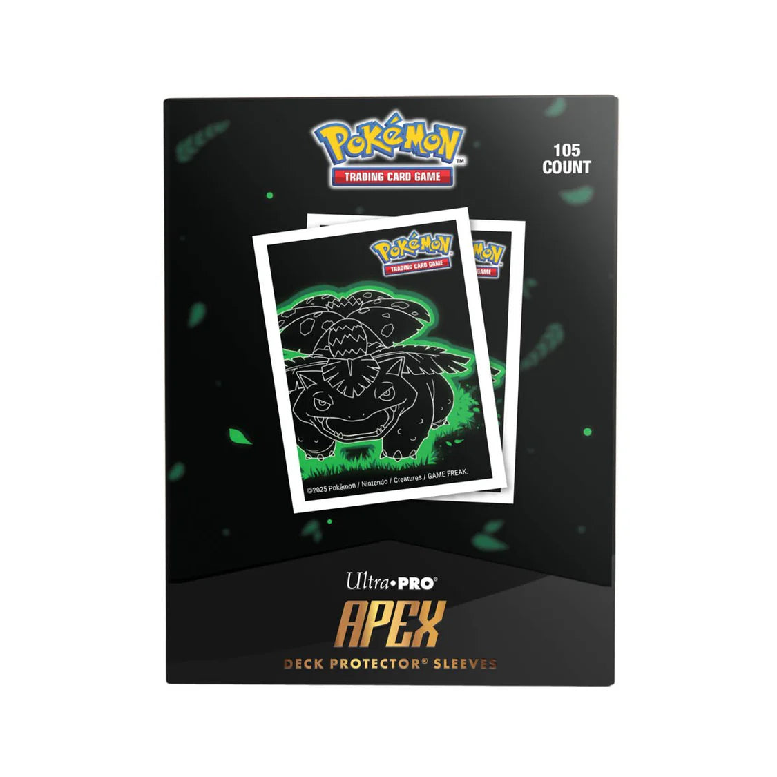 Ultra Pro - 105 protège-cartes standard APEX Pokémon - Neon Kanto : Florizarre