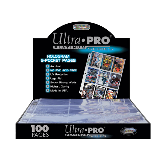 Ultra Pro - 100 feuilles de classeur : Platinum - 9 cases