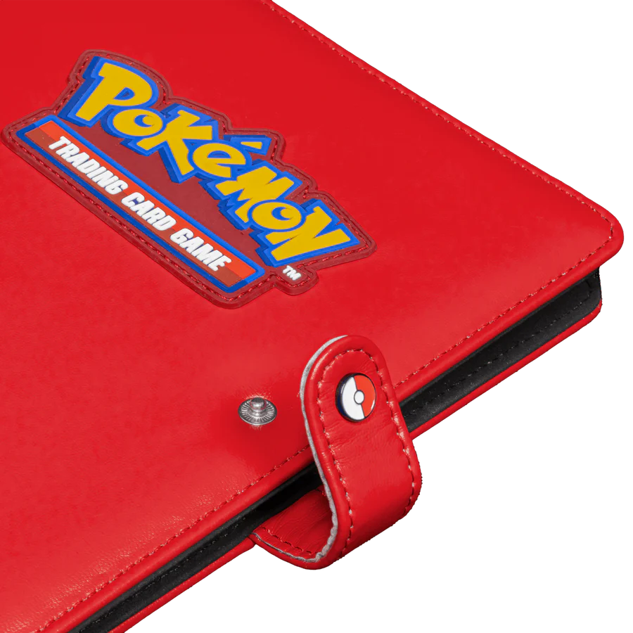 Ultra Pro - Portfolio Pokémon - Premium Red Snap Binder avec bouton pression Poké Ball