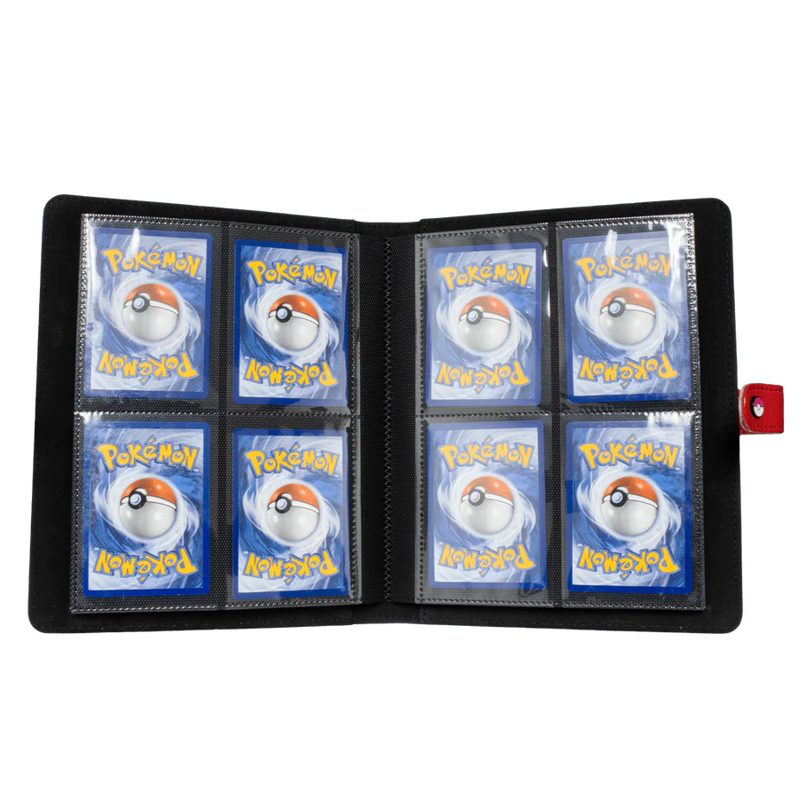 Ultra Pro - Portfolio Pokémon - Premium Red Snap Binder avec bouton pression Poké Ball